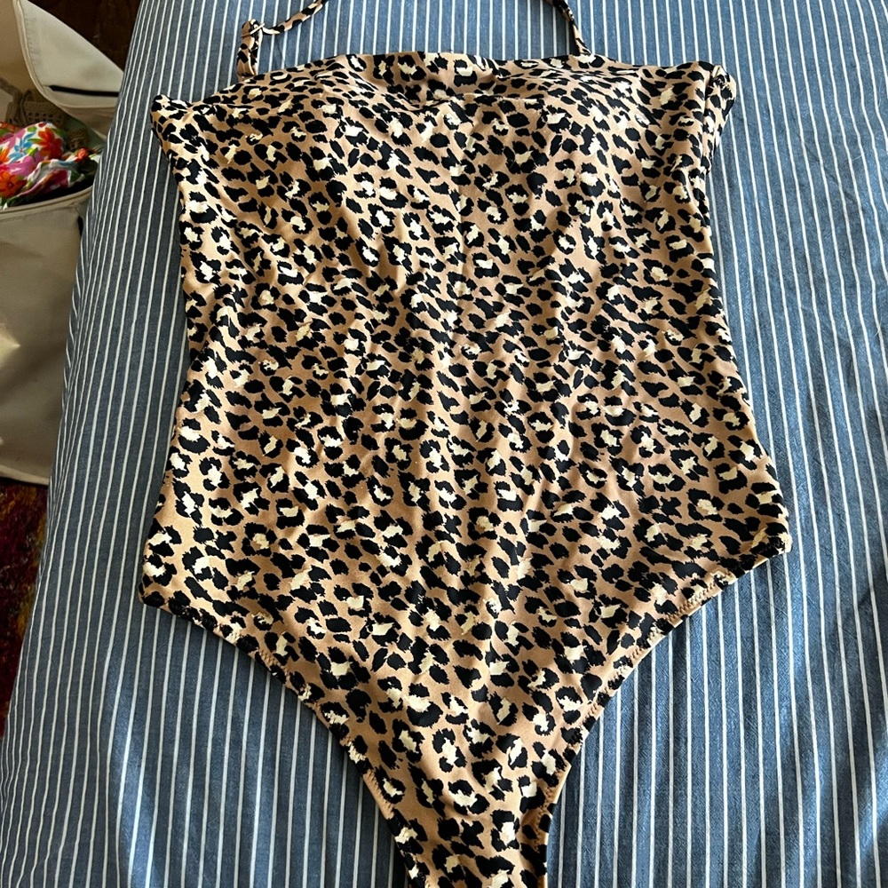 AERIE one piece leopard bathing suit